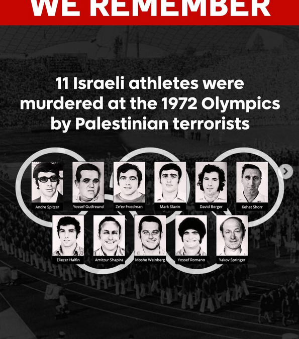 Photos of 11 athletes murdered by Black September terrorists at 1972 Munich Olympics