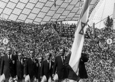 Munich Olympics Israeli delegation in Parade of Nations opening ceremony