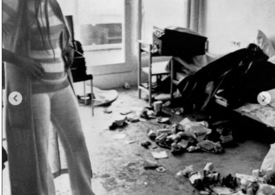 Munich Olympics destruction in room of Israeli athletes after terrorist attack